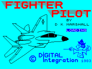 Fighter Pilot title screen for ZX Spectrum